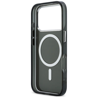 Karl Lagerfeld IML Karl & Choupette Peekaboo Logo MagSafe Case for iPhone 17 Pro Max - Black