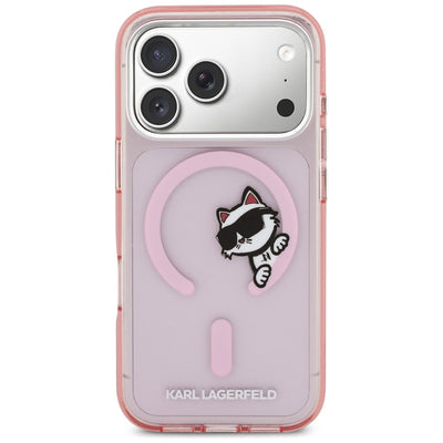 Karl Lagerfeld IML Peekaboo MagSafe Case for iPhone 17 Pro - Pink