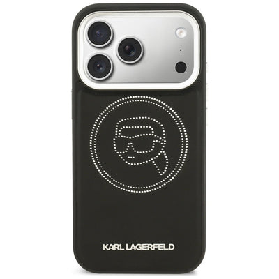 Karl Lagerfeld K Head Point Logo MagSafe Case for iPhone 17 Pro - Black
