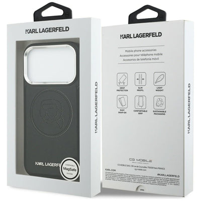 Karl Lagerfeld K Head Point Logo MagSafe Case for iPhone 17 Pro Max - Black