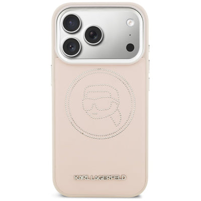Karl Lagerfeld K Head Point Logo MagSafe Case for iPhone 17 Pro Max - Pink