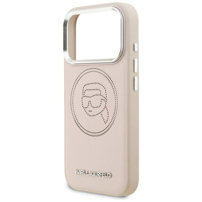 Karl Lagerfeld K Head Point Logo MagSafe Case for iPhone 17 Pro Max - Pink