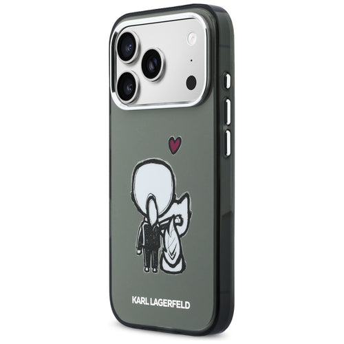 Karl Lagerfeld Karl & Choupette Back MagSafe Case for iPhone 17 Pro - Black