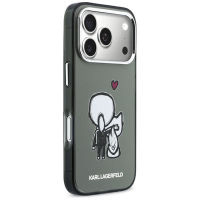 Karl Lagerfeld Karl & Choupette Back MagSafe Case for iPhone 17 Pro - Black