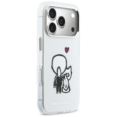 Karl Lagerfeld Karl & Choupette Back MagSafe Case for iPhone 17 Pro - Clear