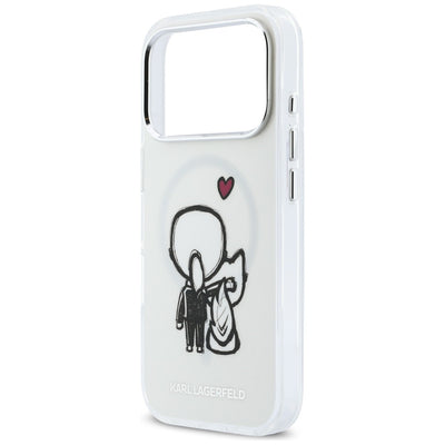 Karl Lagerfeld Karl & Choupette Back MagSafe Case for iPhone 17 Pro - Clear