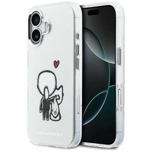 Karl Lagerfeld Karl & Choupette Back MagSafe Case for iPhone 17 - Clear