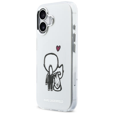 Karl Lagerfeld Karl & Choupette Back MagSafe Case for iPhone 17 - Clear