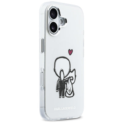 Karl Lagerfeld Karl & Choupette Back MagSafe Case for iPhone 17 - Clear