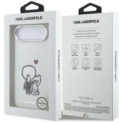 Karl Lagerfeld Karl & Choupette Back MagSafe Case for iPhone Air - Clear