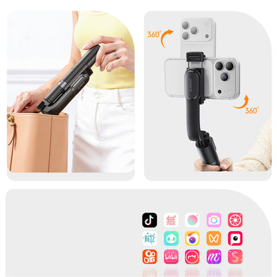 Selfie stick Orico SPV90 aluminum mini tripod Bluetooth 360 degree rotation - black