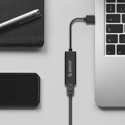 Orico UTJ-U3 1 Gigabit USB-A 3.0 External Network Card - Black