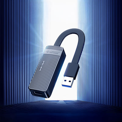Orico UTK-U3 USB-A 3.0 to RJ45 Gigabit Ethernet 1 Gbps Network Adapter - Black