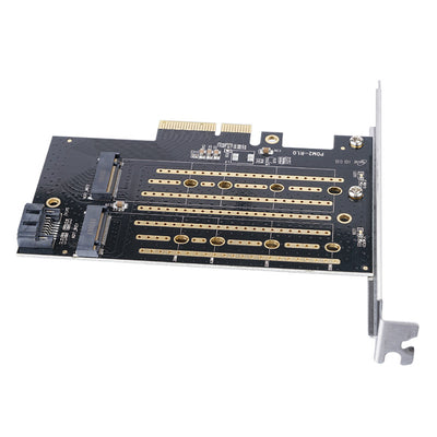 Orico PDM2 PCI-E 3.0 x4 Expansion Card for M.2 NVMe and SATA Drives - Black