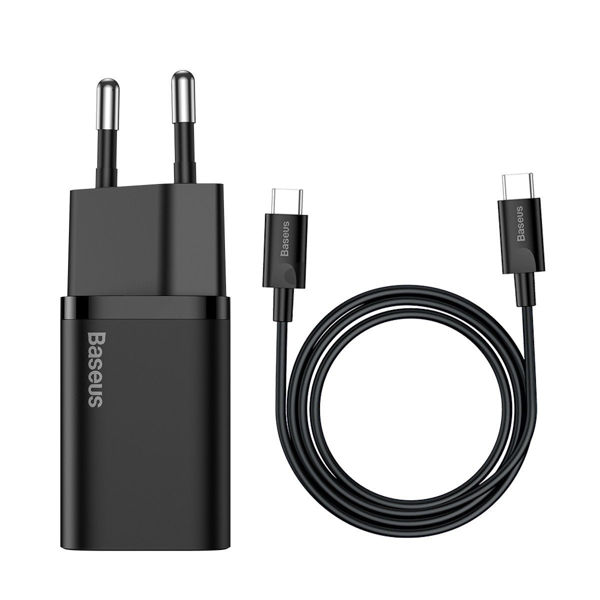 Baseus Super Si Quick Charger 1C 25W with USB-C cable for USB-C 1m (black) - Product Image 2