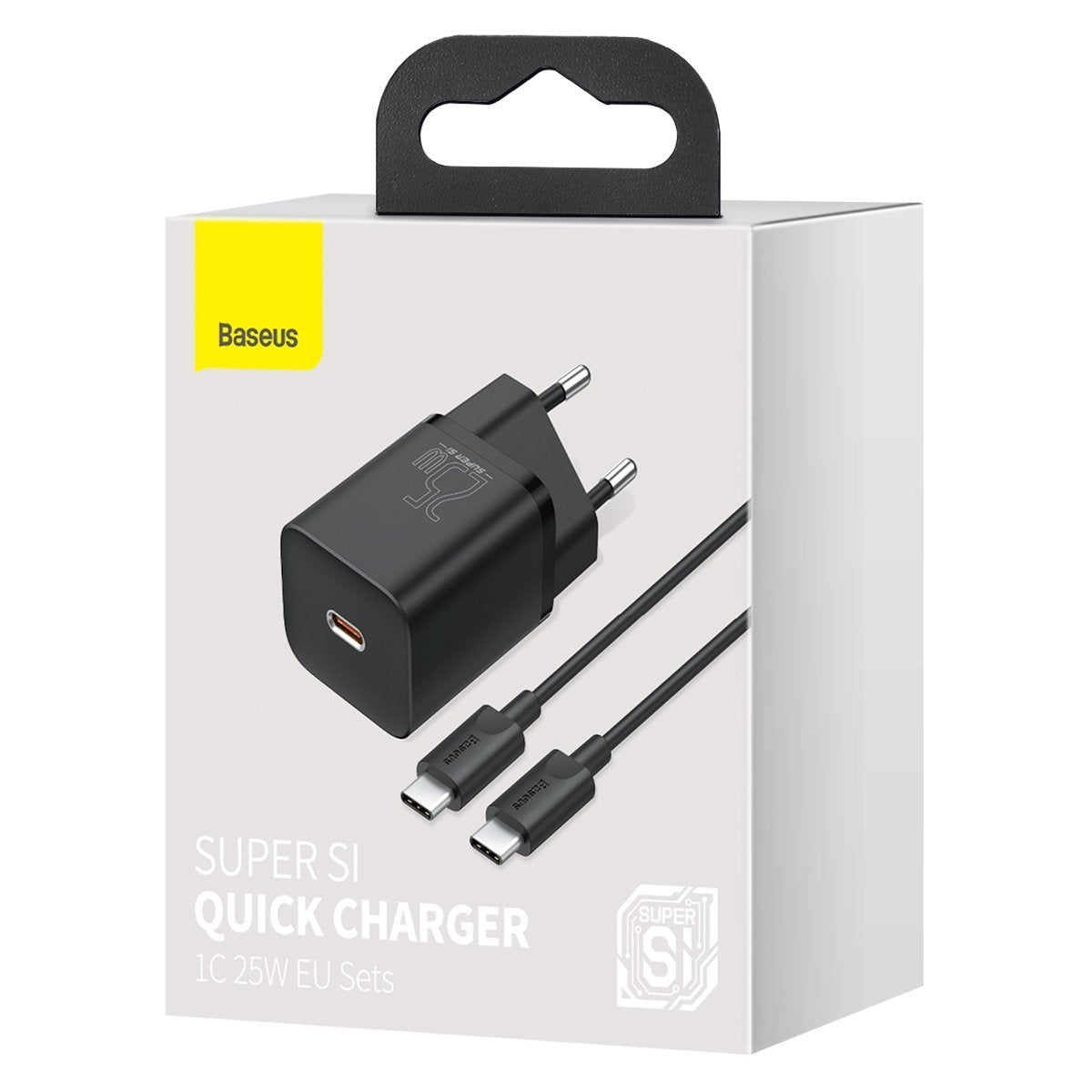Baseus Super Si Quick Charger 1C 25W with USB-C cable for USB-C 1m (black) - Product Image 12