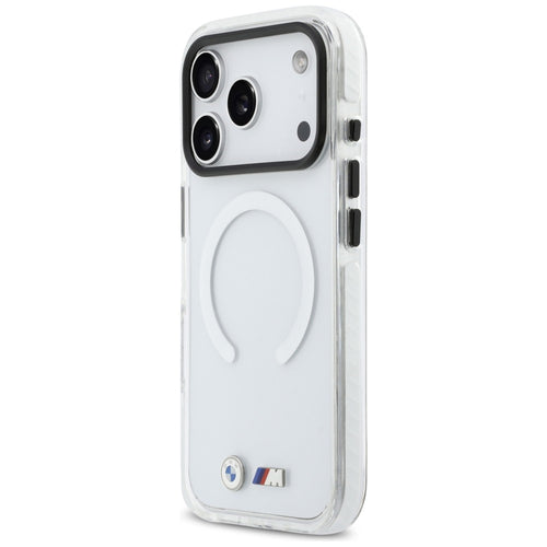 BMW M IML Shockproof Metal Logos MagSafe Case for iPhone 17 Pro Max - Transparent