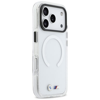BMW M IML Shockproof Metal Logos MagSafe Case for iPhone 17 Pro Max - Transparent