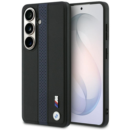 BMW Perforated Stripe Logo MagSafe Case for Samsung Galaxy S26 - Blue