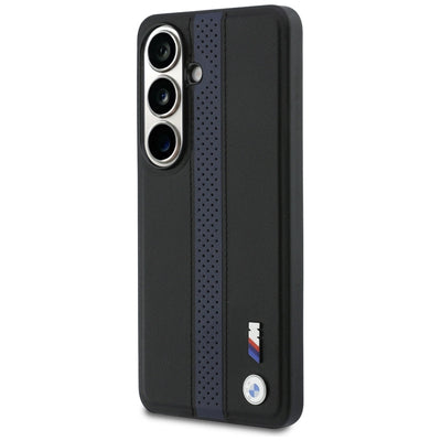 BMW Perforated Stripe Logo MagSafe Case for Samsung Galaxy S26 - Blue