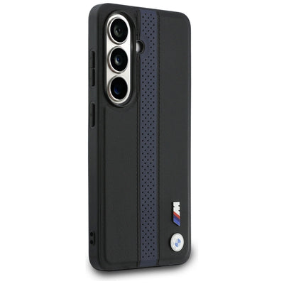 BMW Perforated Stripe Logo MagSafe Case for Samsung Galaxy S26 - Blue
