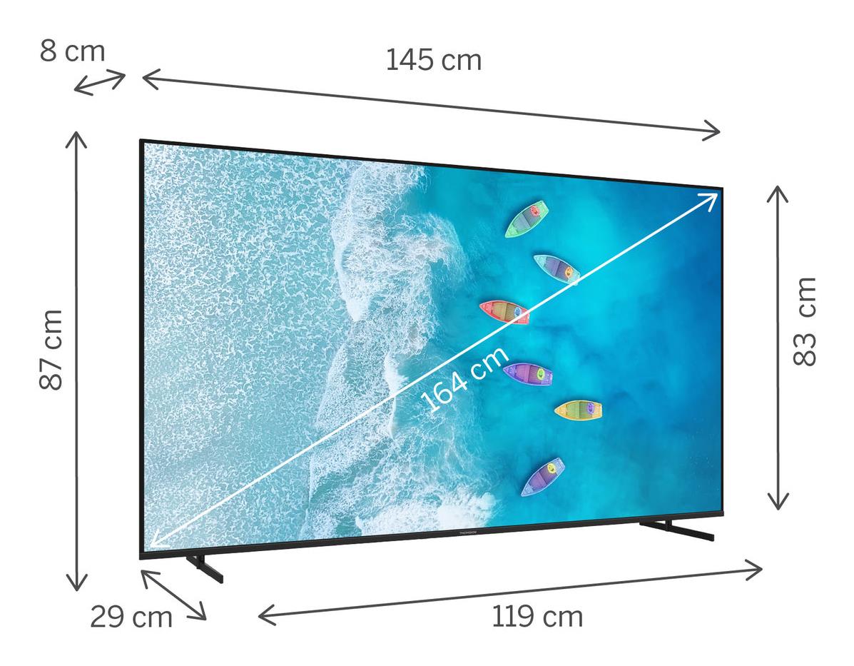 TV Set THOMSON 65 " 4K Ultra HD 3840 x 2160 pixels Flat 16:9 LED 65UG4S15