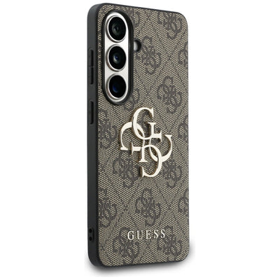 Guess 4G Big Metal Logo Case for Samsung Galaxy S26 - Brown