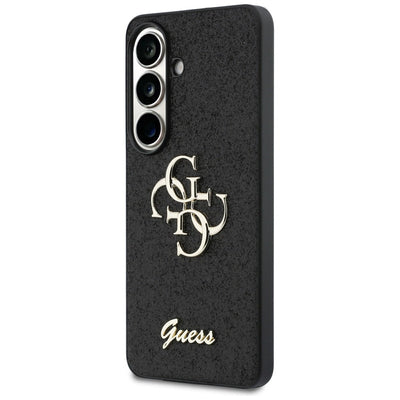 Guess Fixed Glitter Big 4G Metal Logo case for Samsung Galaxy S26 - black