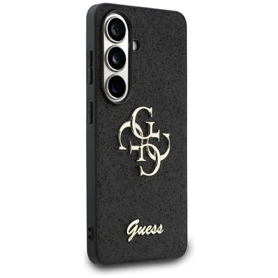 Guess Fixed Glitter Big 4G Metal Logo case for Samsung Galaxy S26 - black