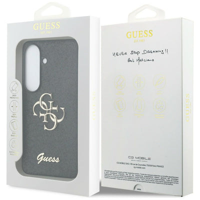 Guess Fixed Glitter Big 4G Metal Logo case for Samsung Galaxy S26 - black