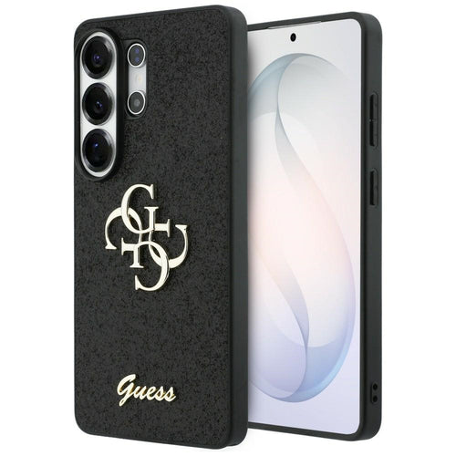 Guess Fixed Glitter Big 4G Metal Logo case for Samsung Galaxy S26 Ultra - black