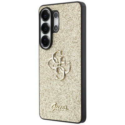 Guess Fixed Glitter Big 4G Metal Logo case for Samsung Galaxy S26 Ultra - gold