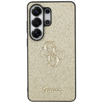 Guess Fixed Glitter Big 4G Metal Logo case for Samsung Galaxy S26 Ultra - gold