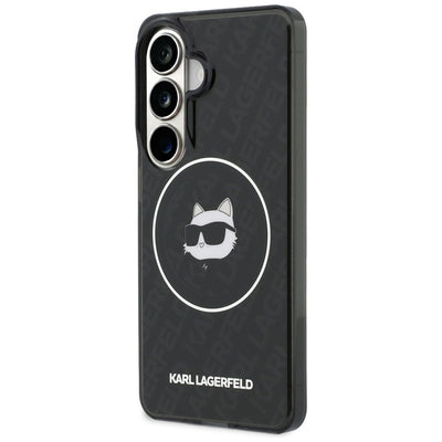 Karl Lagerfeld IML Repeated Choupette MagSafe Case for Samsung Galaxy S26 - Black