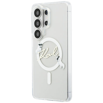 Karl Lagerfeld IML KC Script MagSafe Case for Samsung Galaxy S26 Ultra - Transparent