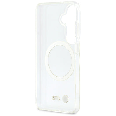 BMW IML Shockproof Metal Logo MagSafe Case for Samsung Galaxy S26 - Transparent