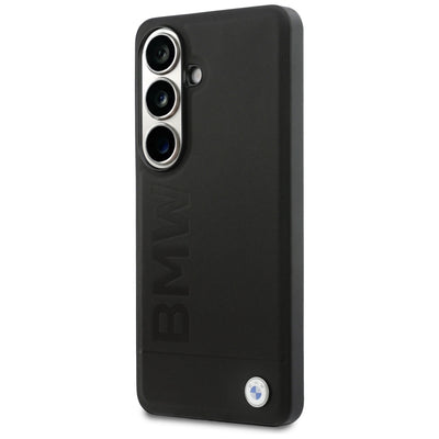 BMW Leather Hot Stamp MagSafe Case for Samsung Galaxy S26 - Black
