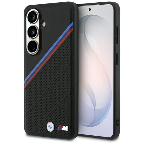 BMW Tricolor Metal Logo MagSafe Case for Samsung Galaxy S26 - Black