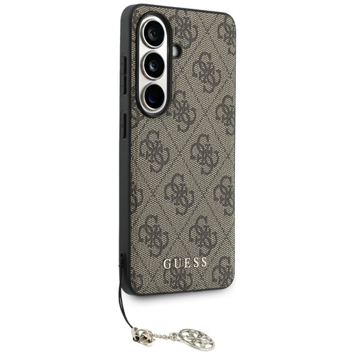 Guess 4G Classic Logo Charm MagSafe Case for Samsung Galaxy S26 - Brown