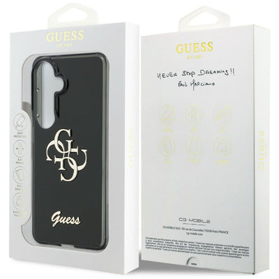 Guess IML Big Metal 4G Script case for Samsung Galaxy S26 - black