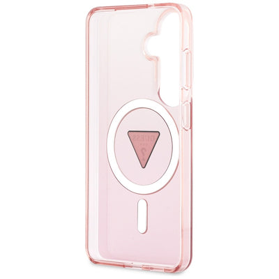 Guess IML Gradient Triangle MagSafe Case for Samsung Galaxy S26 - Pink