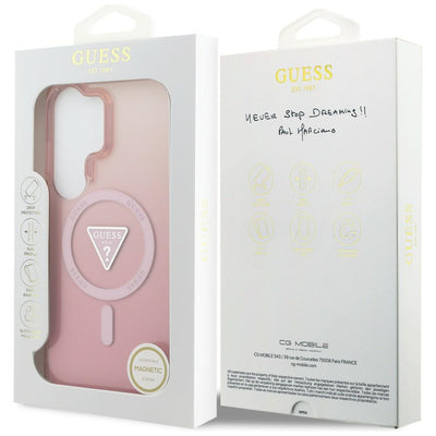 Guess IML Gradient Triangle MagSafe Case for Samsung Galaxy S26 Ultra - Pink
