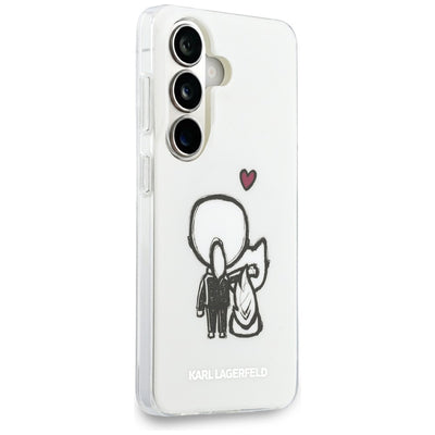 Karl Lagerfeld IML Karl&Choupette MagSafe Case for Samsung Galaxy S26 - Transparent