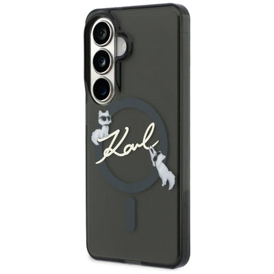 Karl Lagerfeld IML KC Script MagSafe Case for Samsung Galaxy S26 - Black