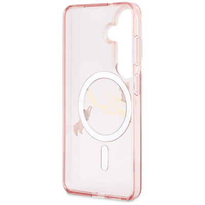 Karl Lagerfeld IML KC Script MagSafe Case for Samsung Galaxy S26 - Pink