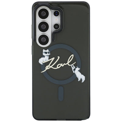 Karl Lagerfeld IML KC Script MagSafe Case for Samsung Galaxy S26 Ultra - Black