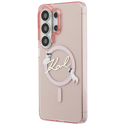 Karl Lagerfeld IML KC Script MagSafe Case for Samsung Galaxy S26 Ultra - Pink