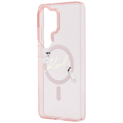 Karl Lagerfeld IML KC Script MagSafe Case for Samsung Galaxy S26 Ultra - Pink