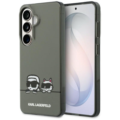 Karl Lagerfeld IML Peekaboo Karl&Choupette MagSafe Case for Samsung Galaxy S26 - Black