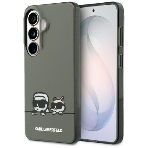 Karl Lagerfeld IML Peekaboo Karl&Choupette MagSafe Case for Samsung Galaxy S26 - Black